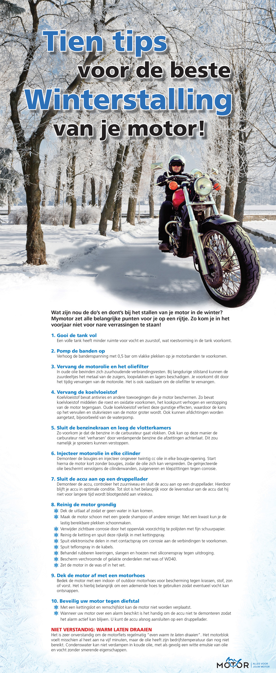 Checklist Winterstalling Motor