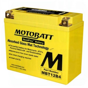 MotoBatt MBT12B4 voor Yamaha FZS 600 Fazer