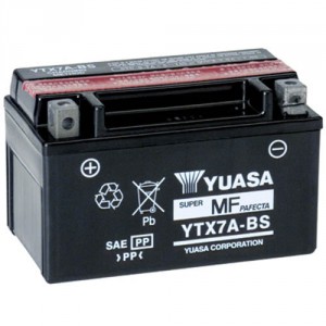 Yuasa YTX7A-BS voor MBK Flame X 125