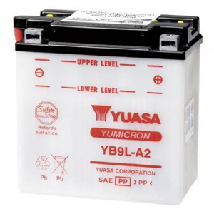 Yuasa YB9L-A2 voor Yamaha SR 250
