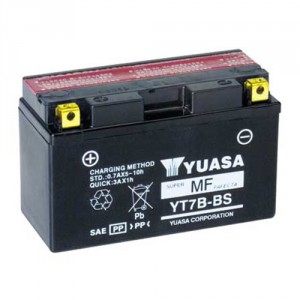 Yuasa YT7B-BS voor Beta M4 350