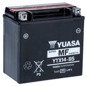 Yuasa YTX14-BS voor Vespa GTS 300