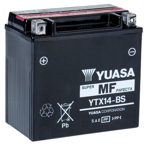 Yuasa YTX14-BS voor Triumph Speed Triple 1050
