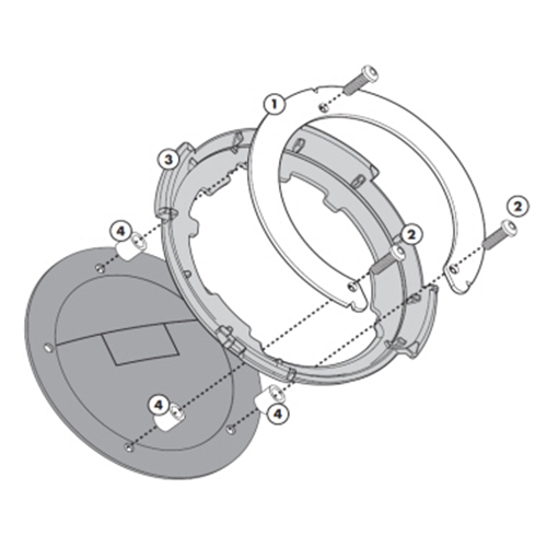 Givi Tanklock ring voor Ducati 1098