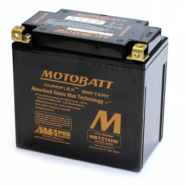 MotoBatt MBYZ16HD voor Hyosung GT 650 Naked