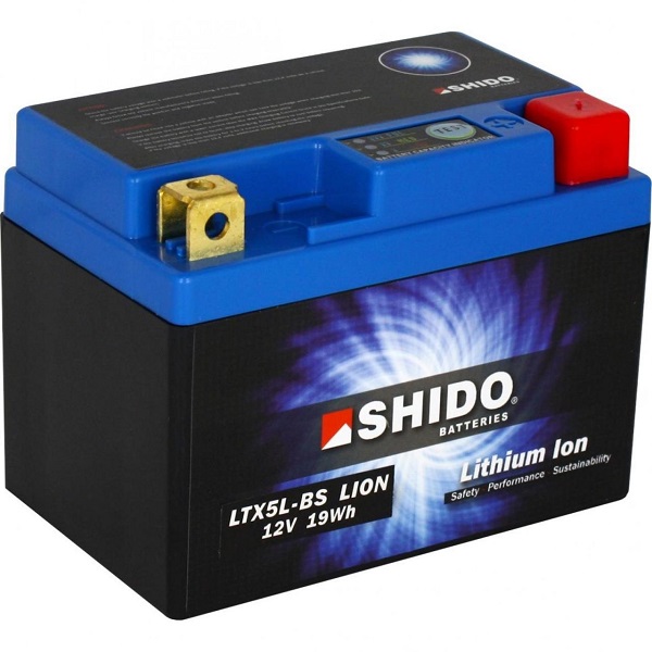 Shido LTX5L-BS Lithium Ion accu voor Suzuki RC 50