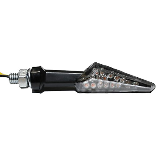 Universele LED Knipperlicht Motor "Spike" Zwart