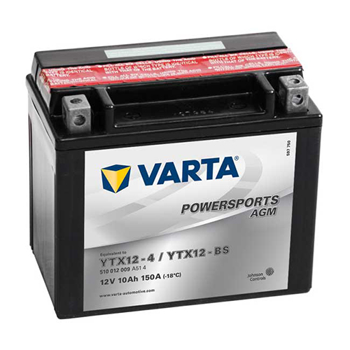 Varta YTX12-BS voor Aprilia SR 300 Max