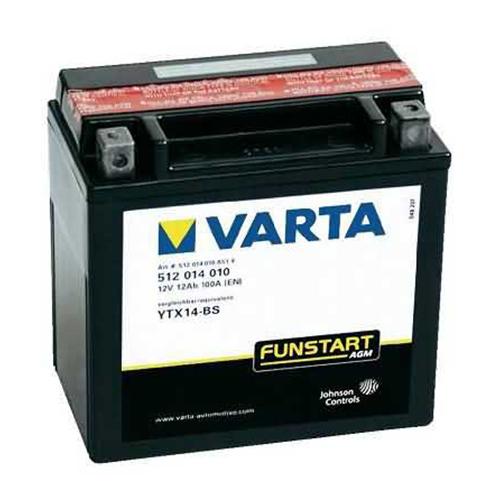Varta YTX14-BS voor Piaggio MP3 500