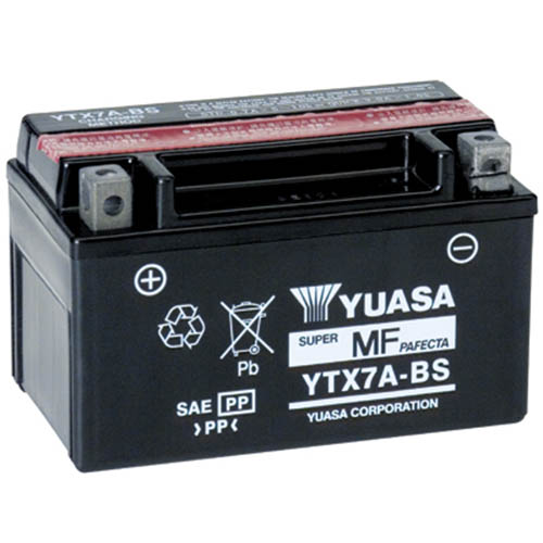 Yuasa YTX7A-BS voor Aprilia RXV 550