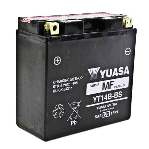 Yuasa YT14B-BS voor Yamaha XV 1900 Midnight Star